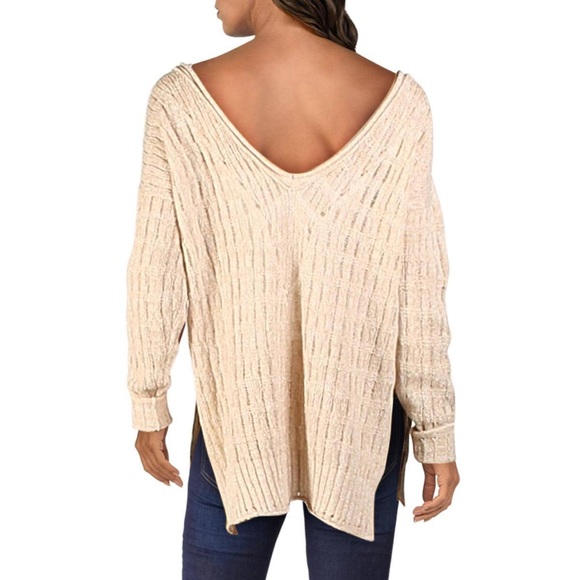 Free People Pretty in Pointelle Tunic Sweater NWOT XS - Picture 3 of 15